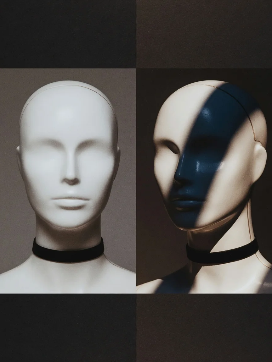 Even light versus side light educational contrast