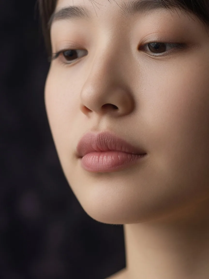 Natural lip and lower-face portrait for lip shape analysis